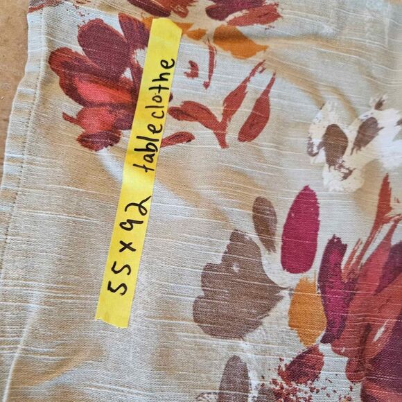 55" x 92" Rectangle Fall Cloth Table Cloth Threshold - Picture 3 of 5